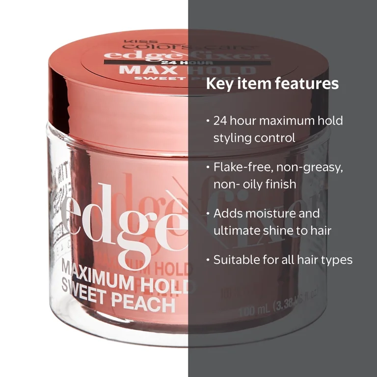 KISS Colors & Care, Edge Fixer, 100 mL, Sweet Peach - Walmart.com