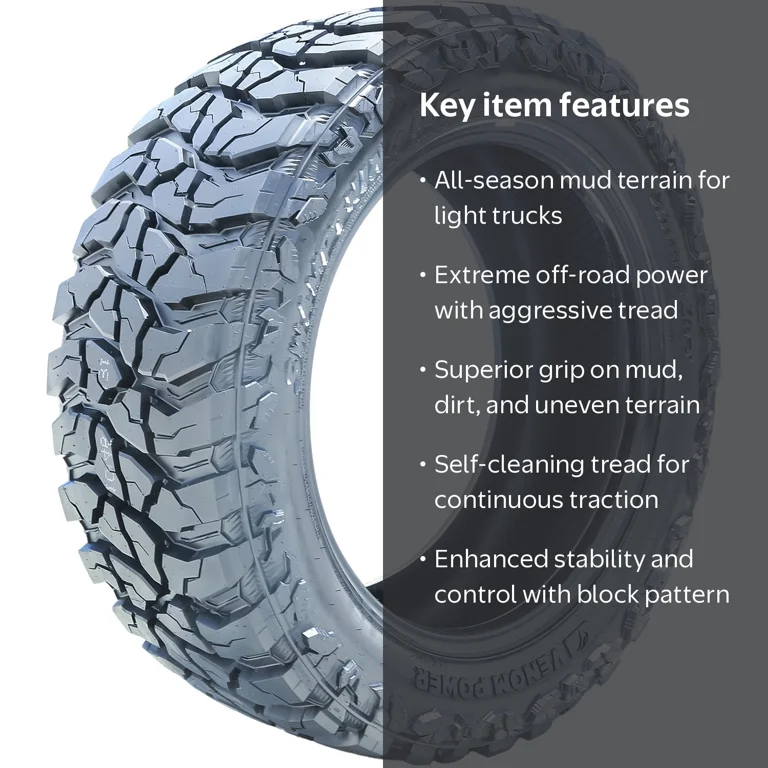 Venom Power Swampthing M/T Xtreme Dirt 315/70R17 126/123Q E 10 Ply
