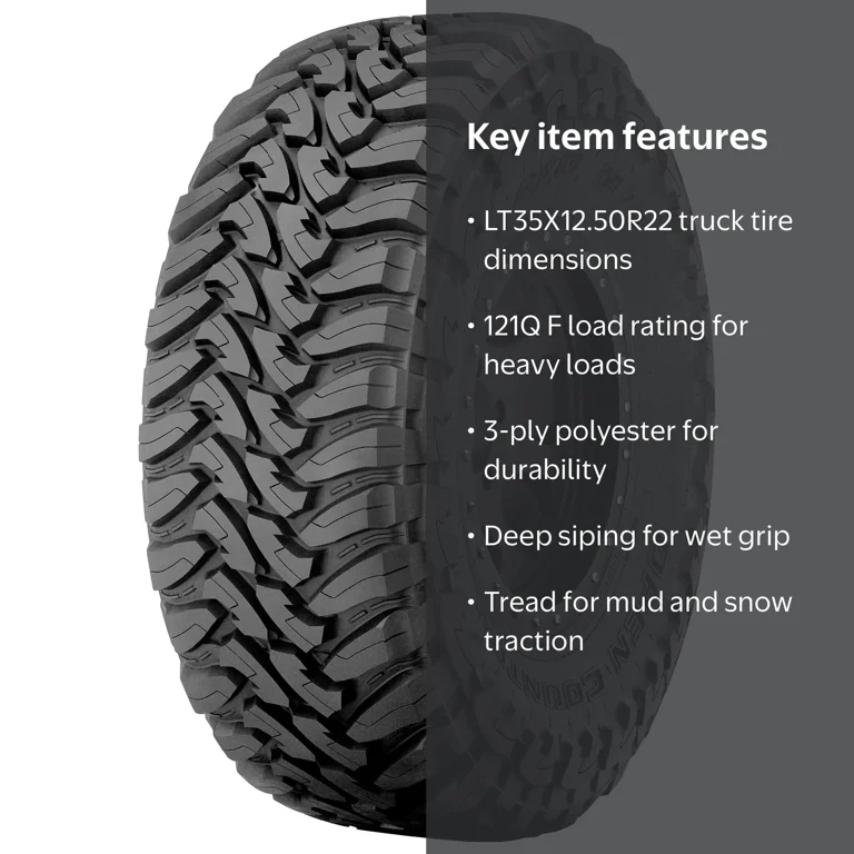 Toyo Open Country M/T Mud Terrain LT35X12.50R22 121Q F Light Truck