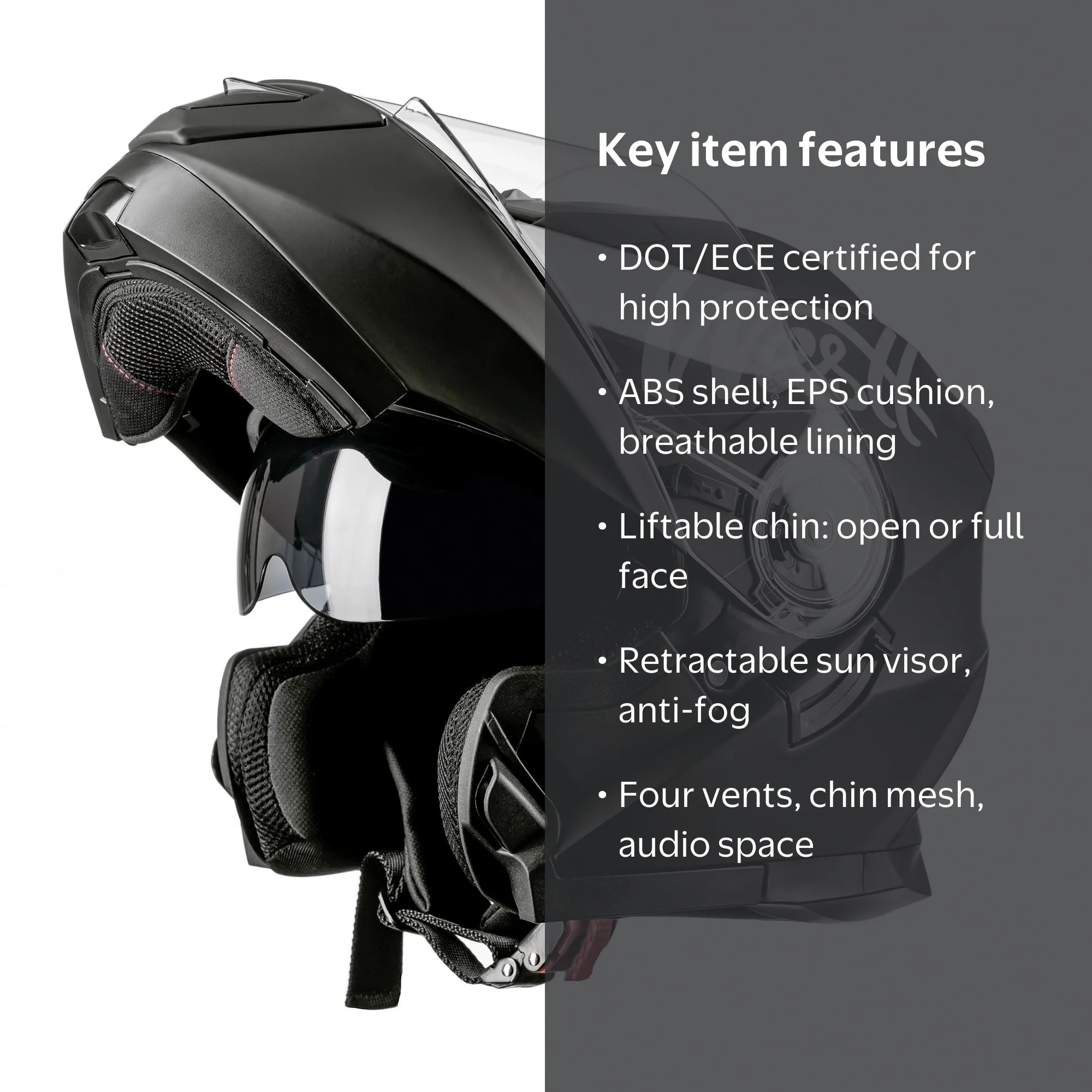 Westt DOT Motorcycle Helmets - Helmets for Adults Motorcycle