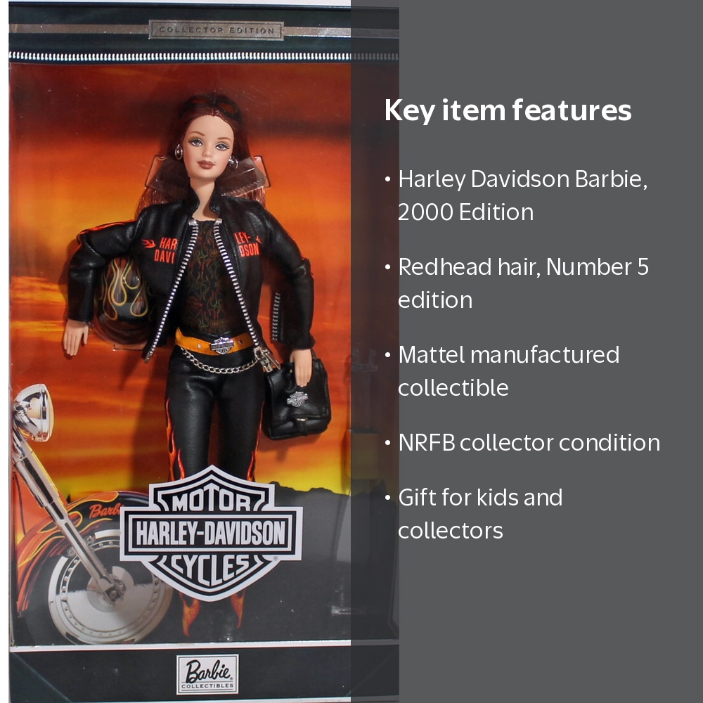 Harley Davidson Barbie Doll Number 5 Redhead 2000 Mattel 29207