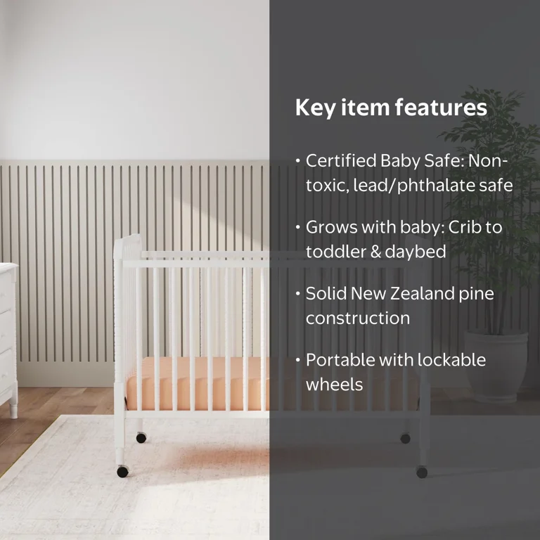 DaVinci Solid Jenny Lind 3-in-1 Convertible Crib in White