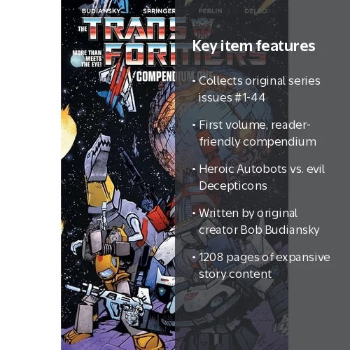 Bob Budiansky Transformers Comic Book Compendium Vol. 1, Issues 1