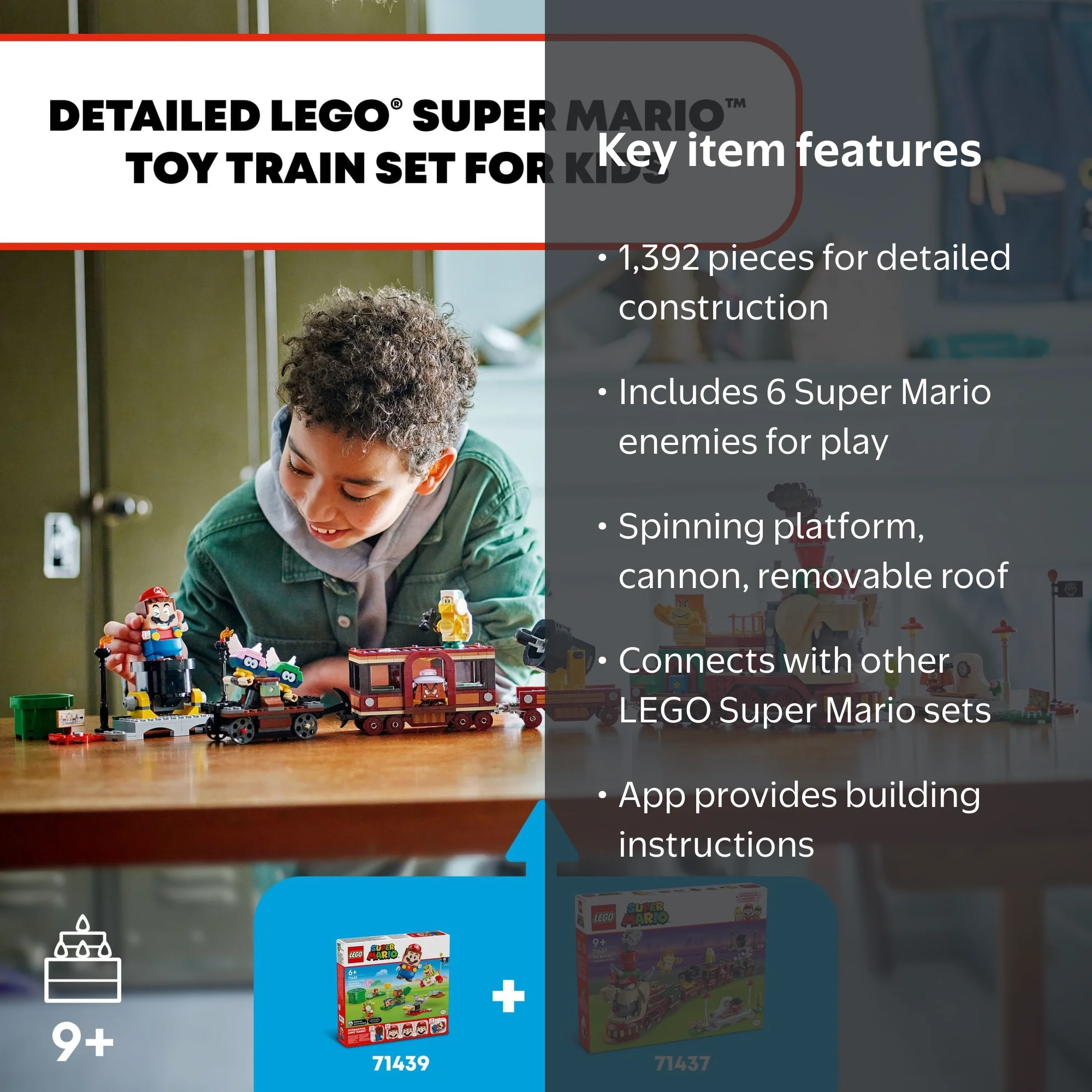 LEGO Super Mario The Bowser Express Train Toy, Pretend Play W