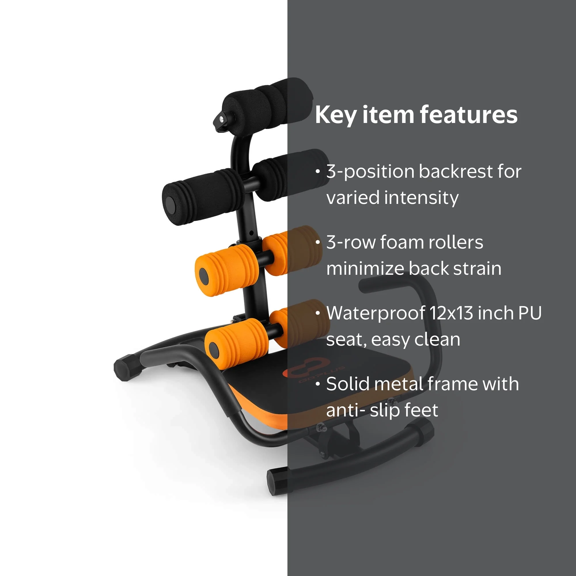 Costway Core Ab Trainer Bench, Abdominal Stomach Exerciser, Gym