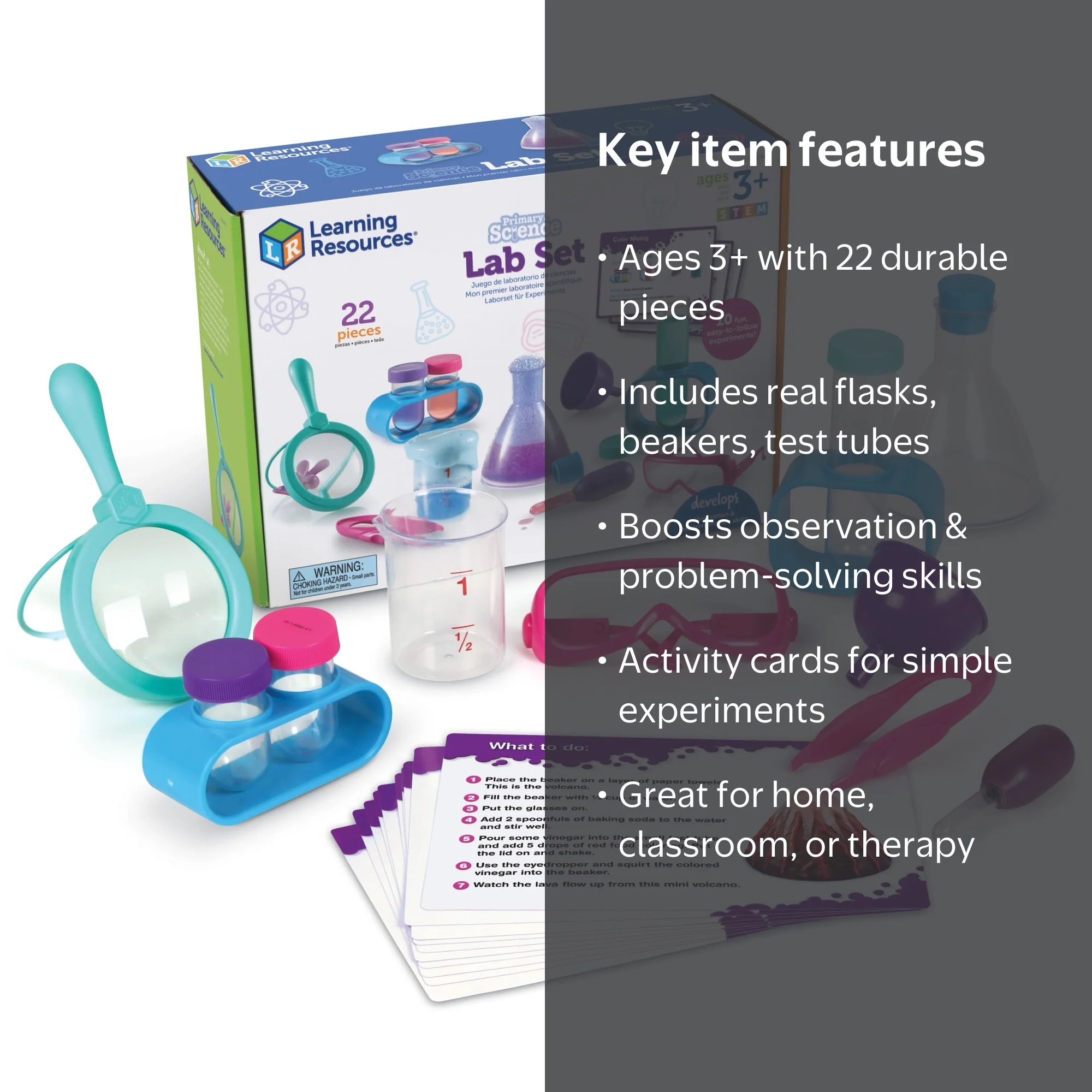 Learning Resources Primary Science Lab Set Pink - Experimentation