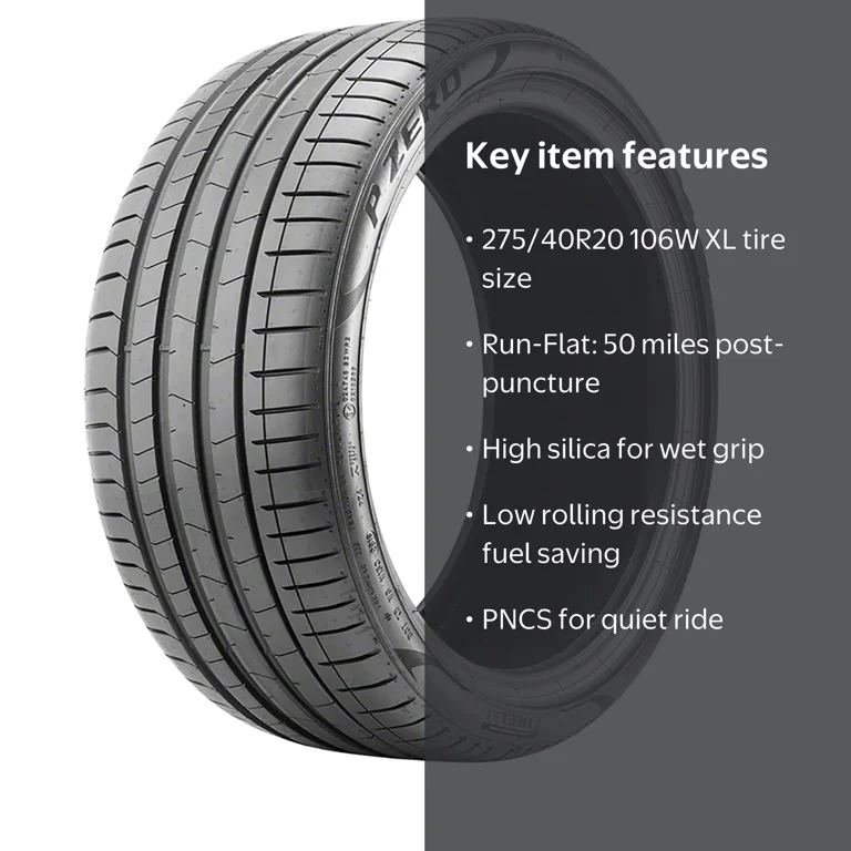 275/40R20XL 106W PIR P-ZERO (PZ4L) RUN FLAT (*) - Walmart.com