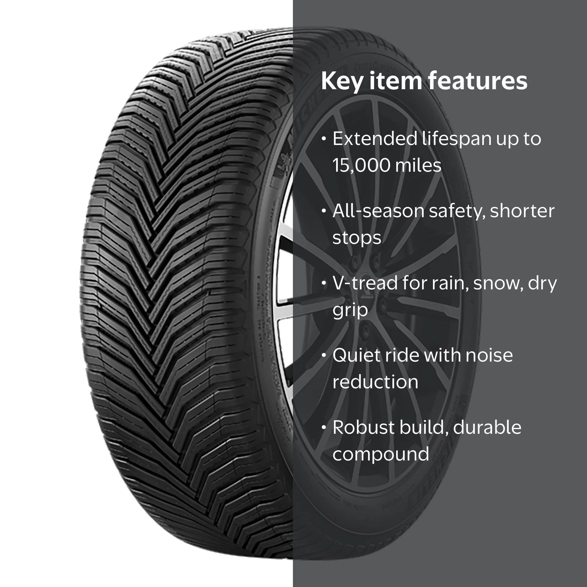 Michelin CrossClimate 2 225/55R19 103V XL Tire - Advanced All
