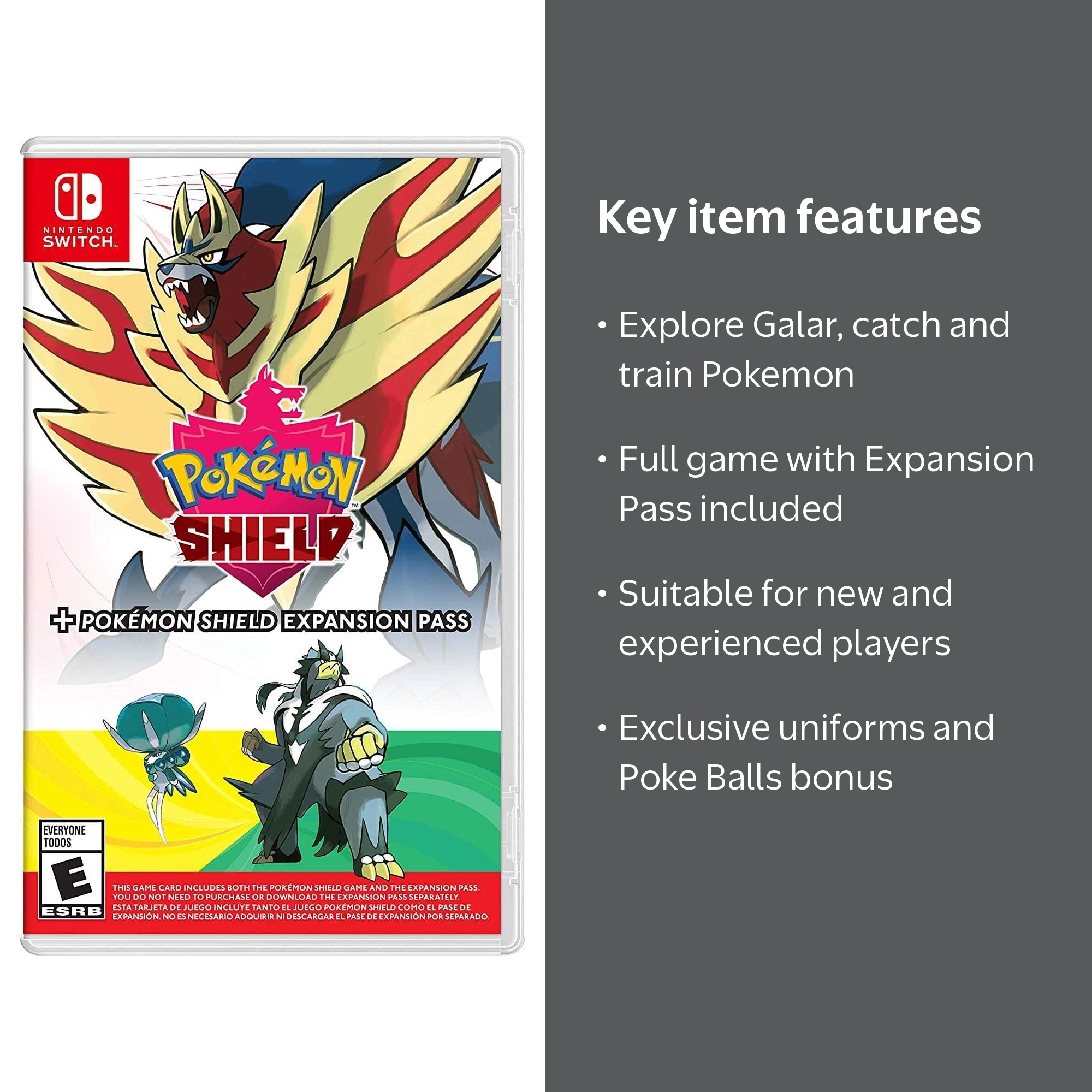 Pokemon Shield + Pokemon Shield Expansion Pass - Nintendo Switch