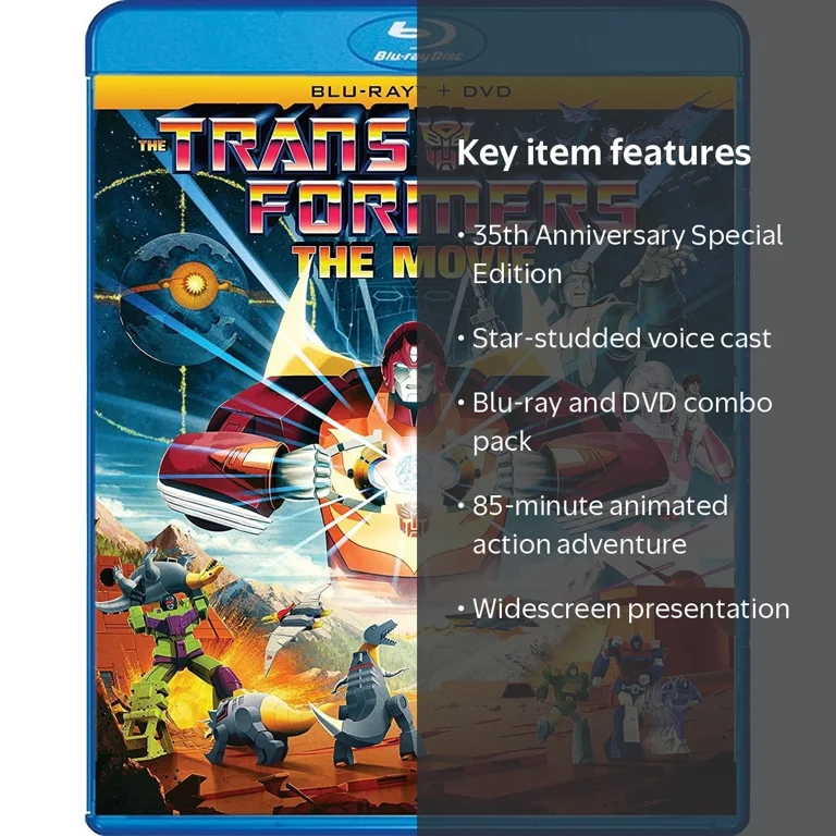 The Transformers: The Movie 35th Anniversary Edition Blu-ray + DVD