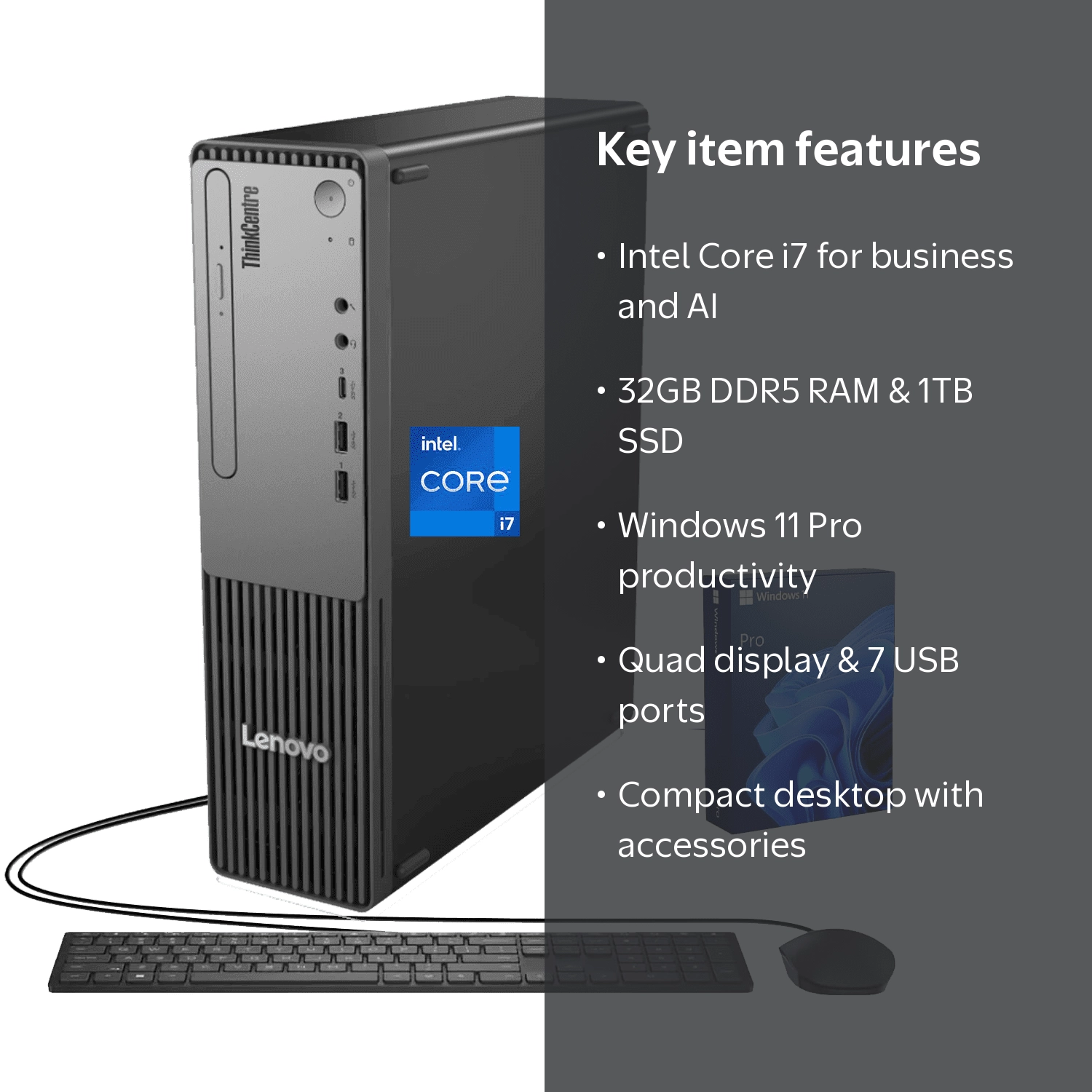 Lenovo, ThinkCentre neo 30s Business Desktop, Intel Core i7-13620H