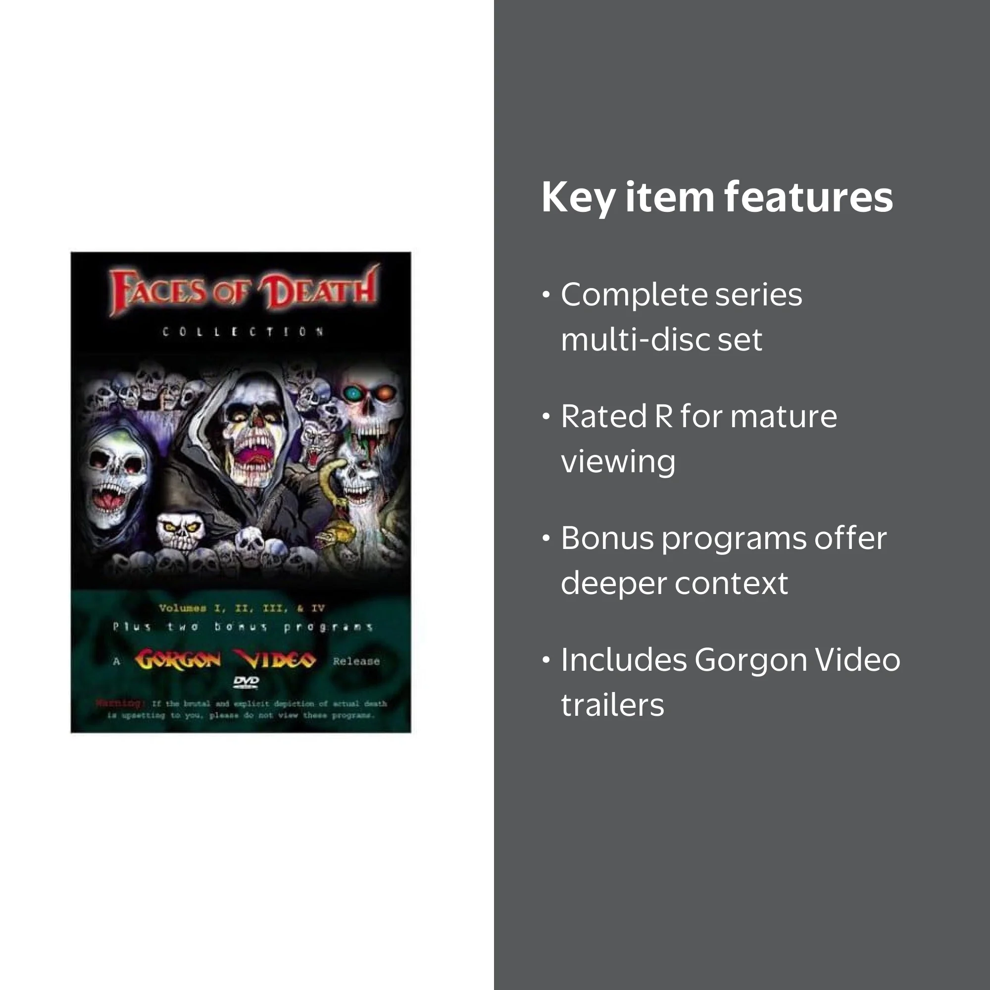Faces of Death Collection (DVD), Mpi Home Video, Horror - Walmart.com