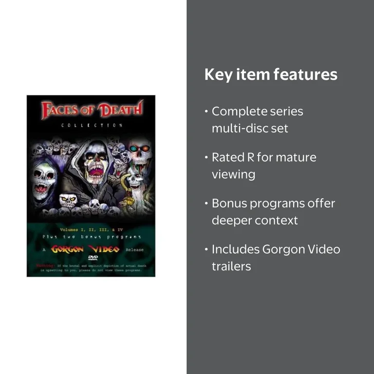 Faces of Death Collection (DVD), Mpi Home Video, Horror - Walmart.com
