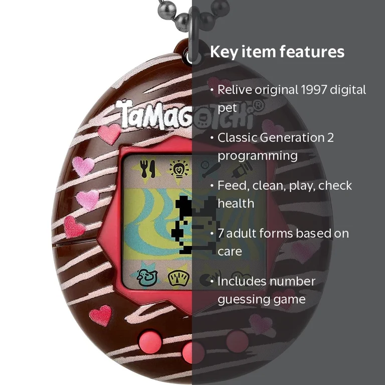 Tamagotchi Gen 2 Interactive Chocolate Virtual Electronic Pet, 8