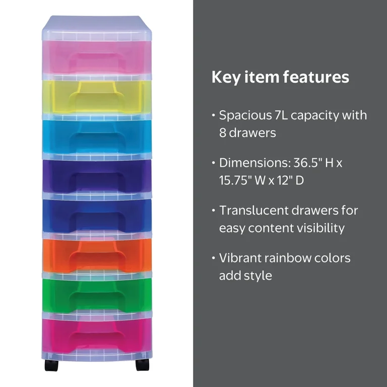 Really Useful Boxes Plastic Storage Drawer Organizer - Walmart.com