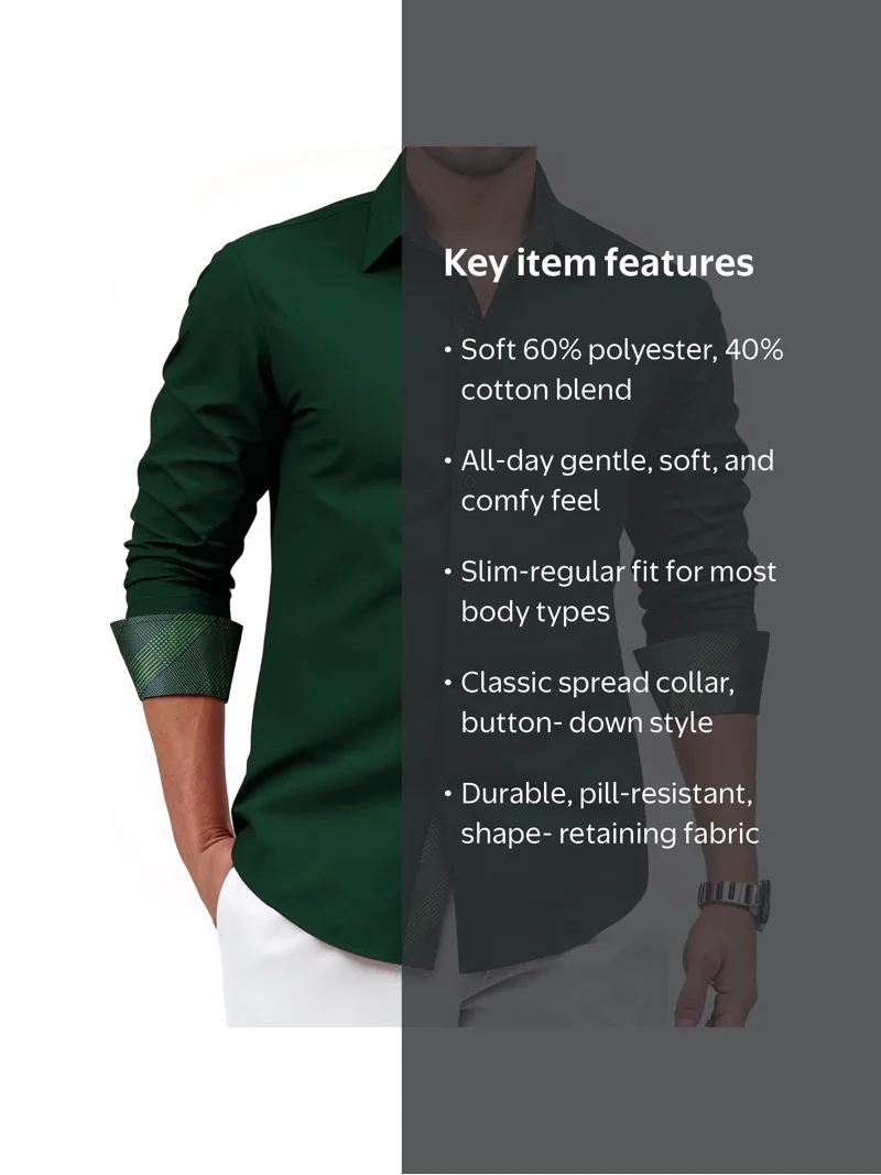 dark green mens dress shirt Thursday Boot Company Men's Olive Flannel Solid Size M versatile shade with modern presence Emerald Green Long Sleeve Dress