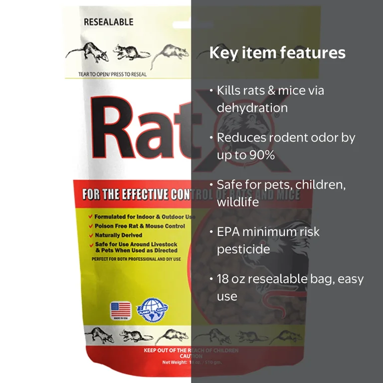 RatX Rodent Control Pellets, Rat and Mouse Killer, 18 oz - Walmart.com