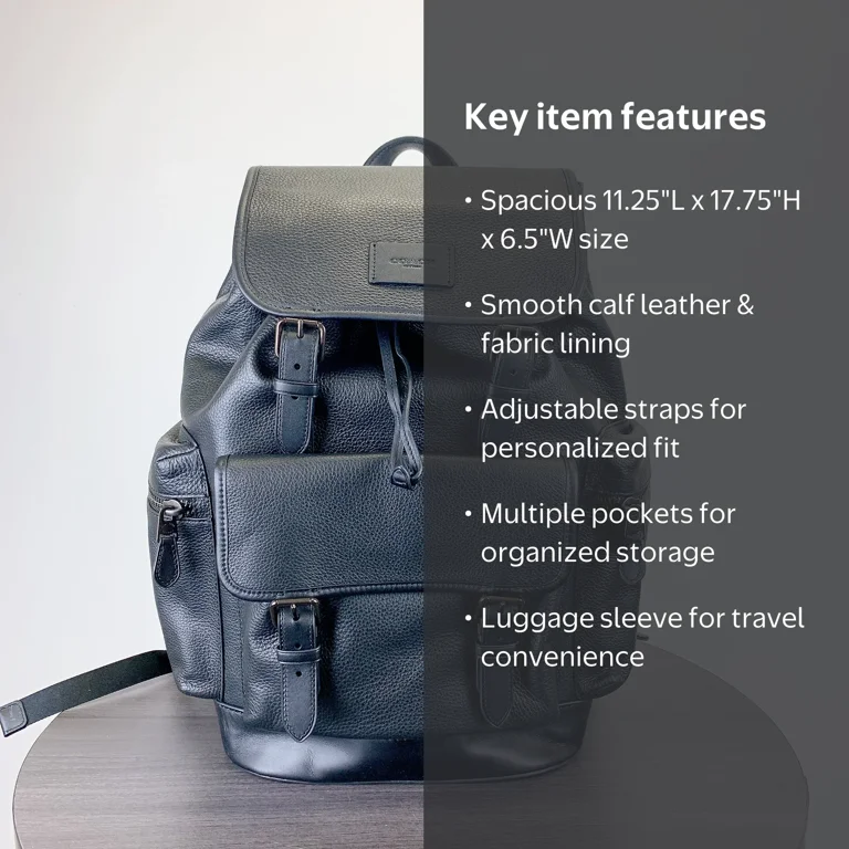 coach black backpack men Coach: Backpacks The Sprint Backpack is made for daily commutes and busy days Coach CT015 Sprint Backpack IN