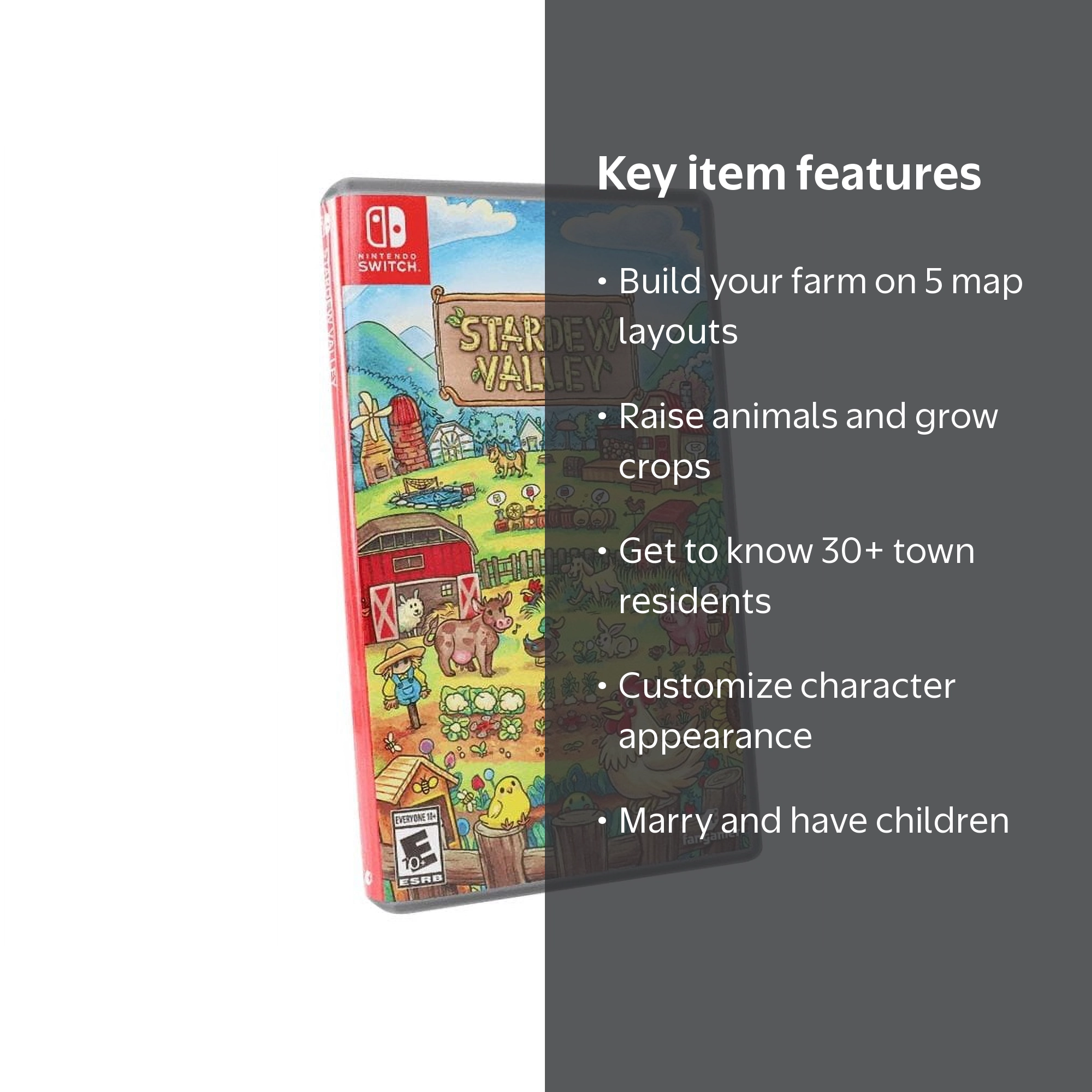 Stardew Valley for Nintendo Switch - Physical Game, Open World RPG