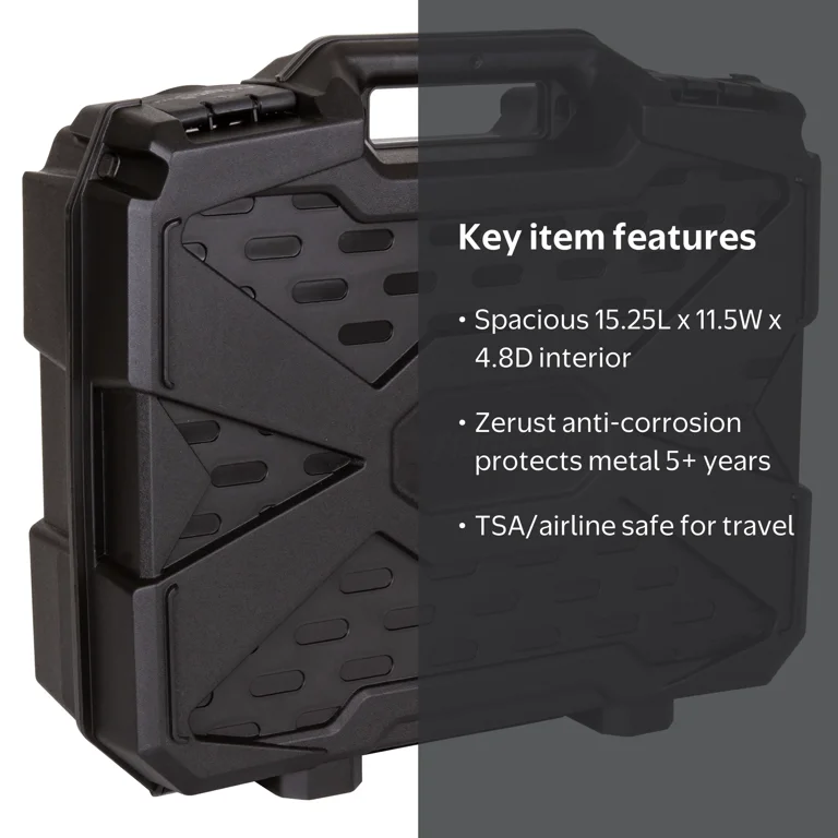 Flambeau 1511DDP Tactical Pistol Case Double Deep 15.25