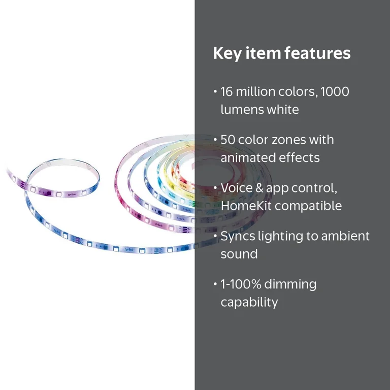TP-LINK TAPO L930-5 Smart Wi-Fi Light Strip, Multicolor - Walmart.com