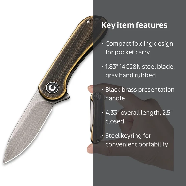 CIVIVI, Small Pocket Folding Knife, C18062Q-1, 1.83