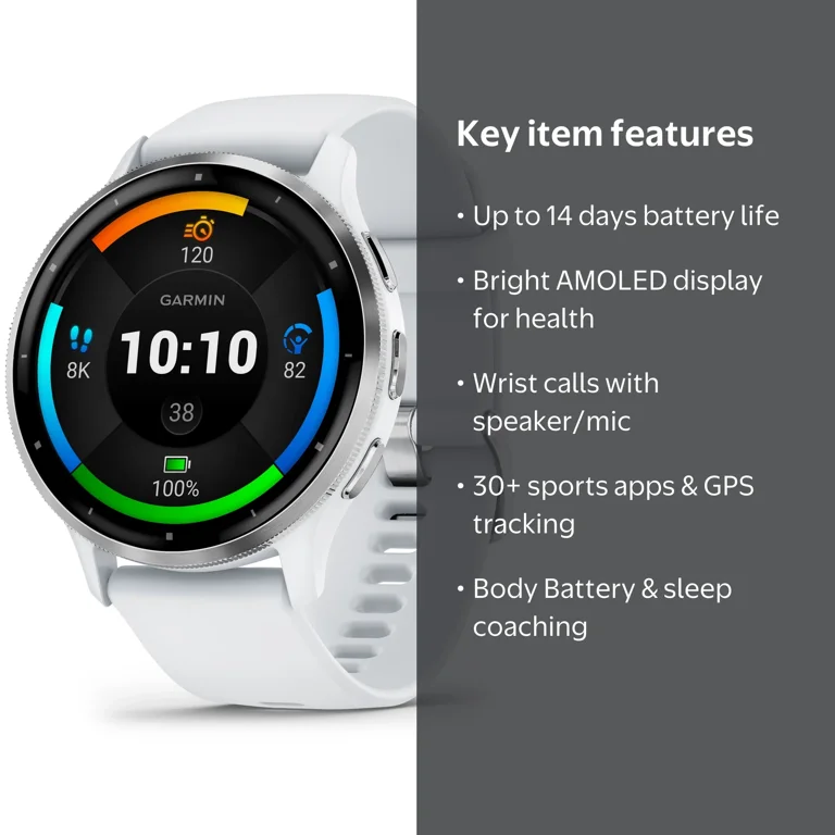 Free Shipping! Garmin Venu® 3 Fitness Watch with Music, Silver