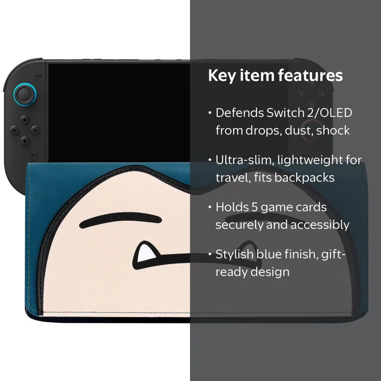 Carrying Case Compatible with Switch 2, PU Slim Travel Protection