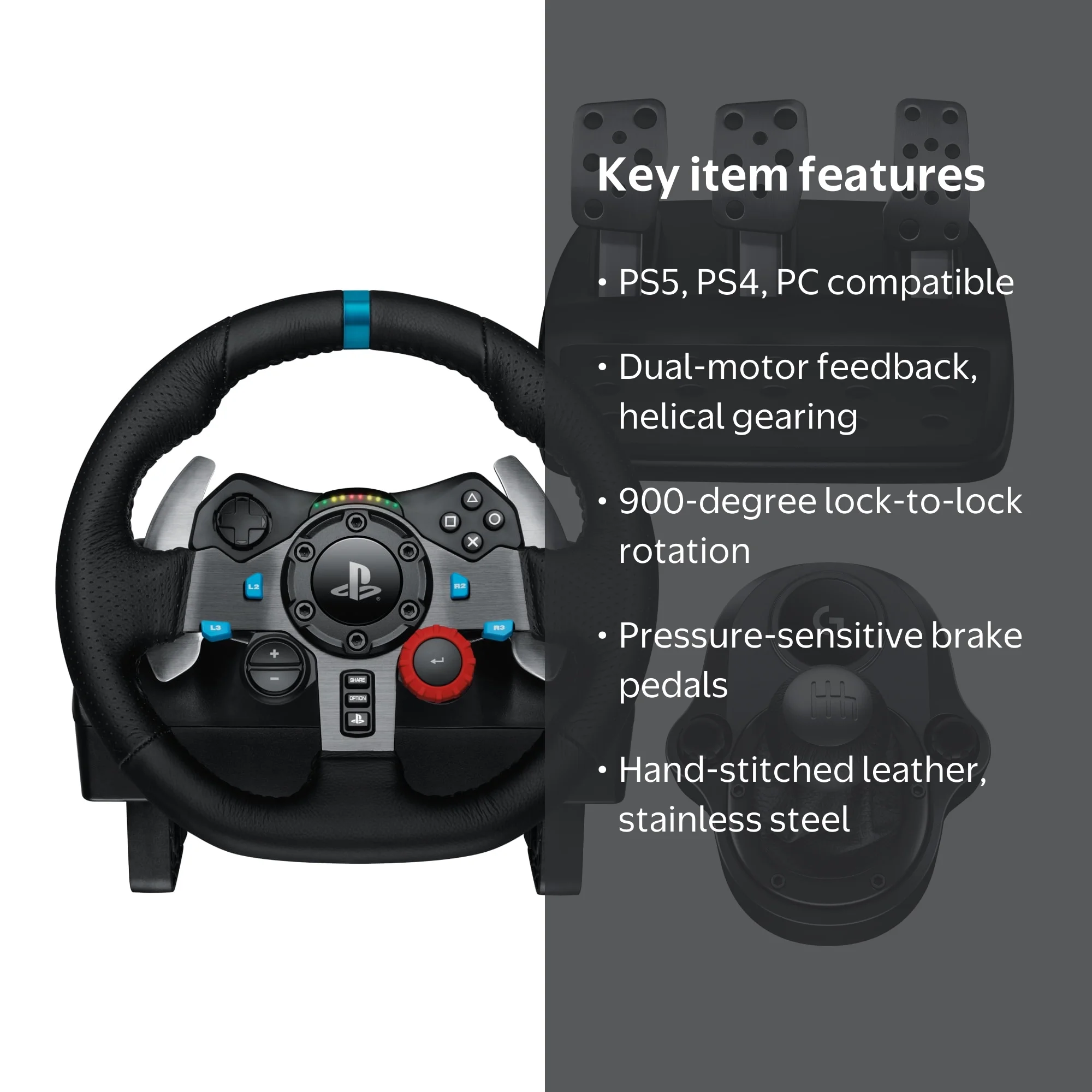 その他 Logitech G29 Driving Force Logitech G29 Driving Force Racing Wheel for PS5, PS4, PC +