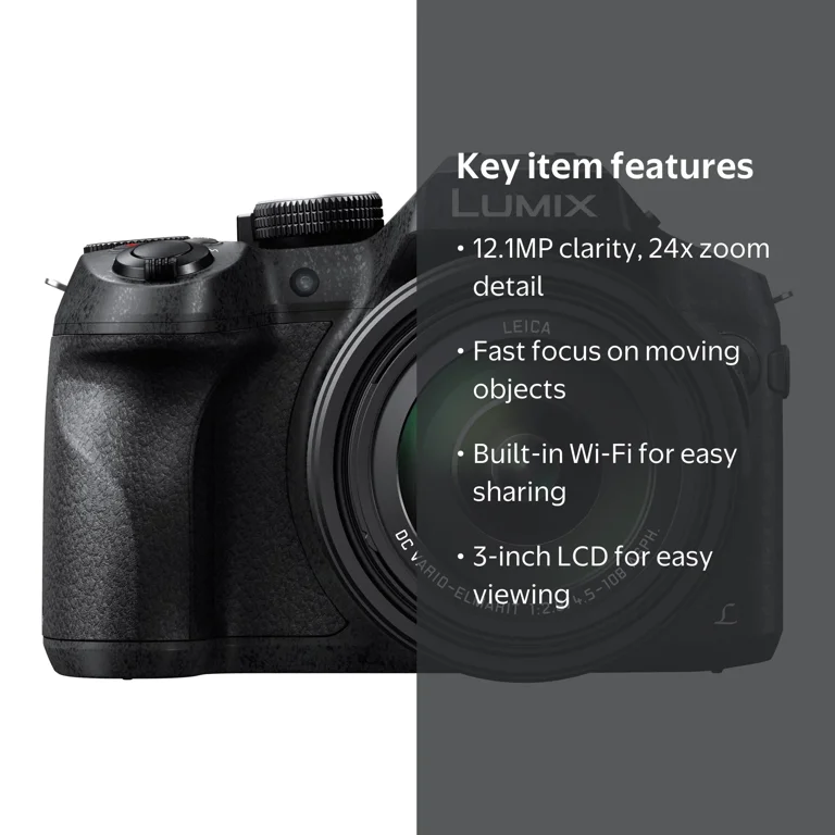 Panasonic Lumix DMC-FZ300 - 12.1 MP Compact Digital Camera - 4K/25