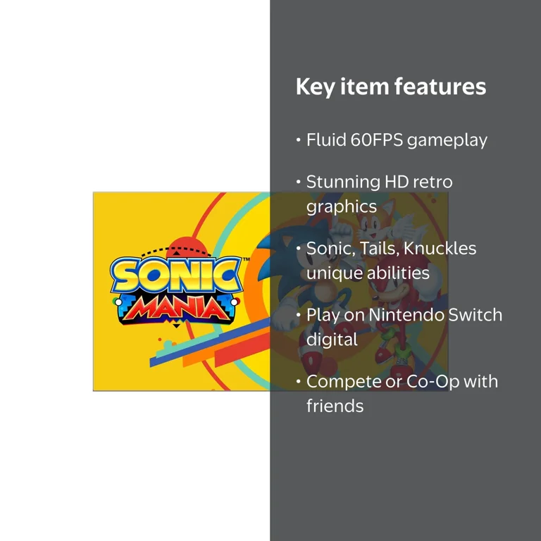 Man LIVE DVD セット（2D.2D. MANIA） Nintendo Sonic Mania Digital for Nintendo Switch, 2D Retro