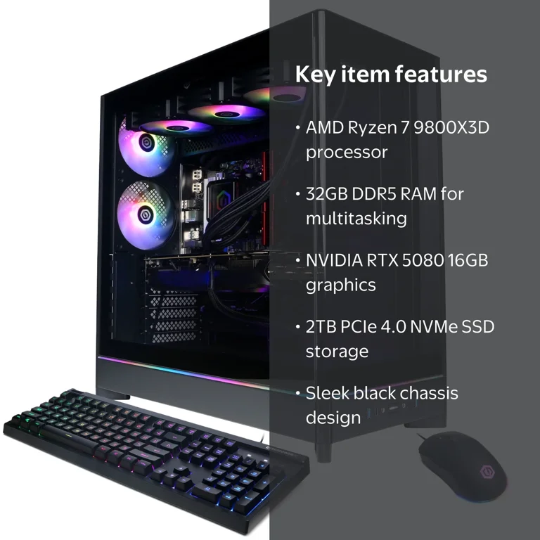 CyberPowerPC Gamer Supreme Liquid Cool Gaming Desktop, AMD Ryzen 7
