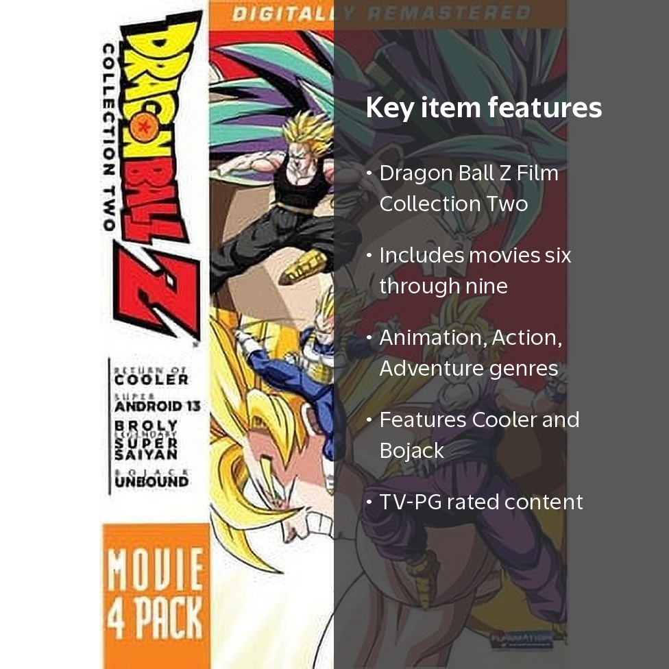 DRAGON BALL Z-MOVIE PACK #2-MOVIES 6-9 (4DISCS) (DVD Crunchyroll