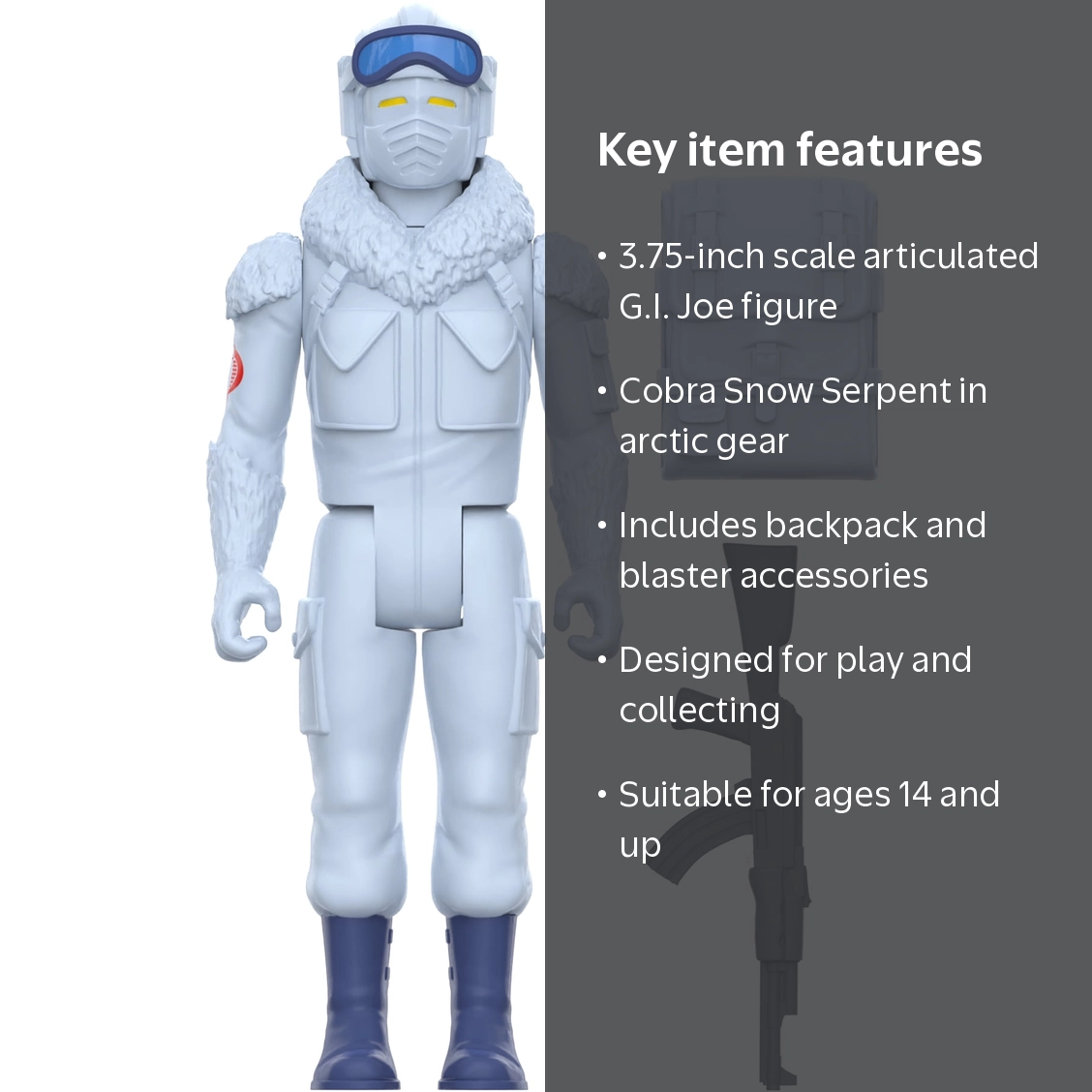 Super7 - G.I. Joe - ReAction Figures Wv8 - Cobra Snow Serpent