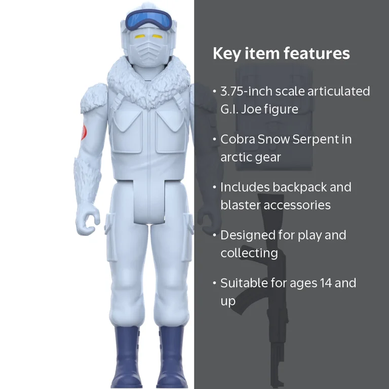 Super7 - G.I. Joe - ReAction Figures Wv8 - Cobra Snow Serpent