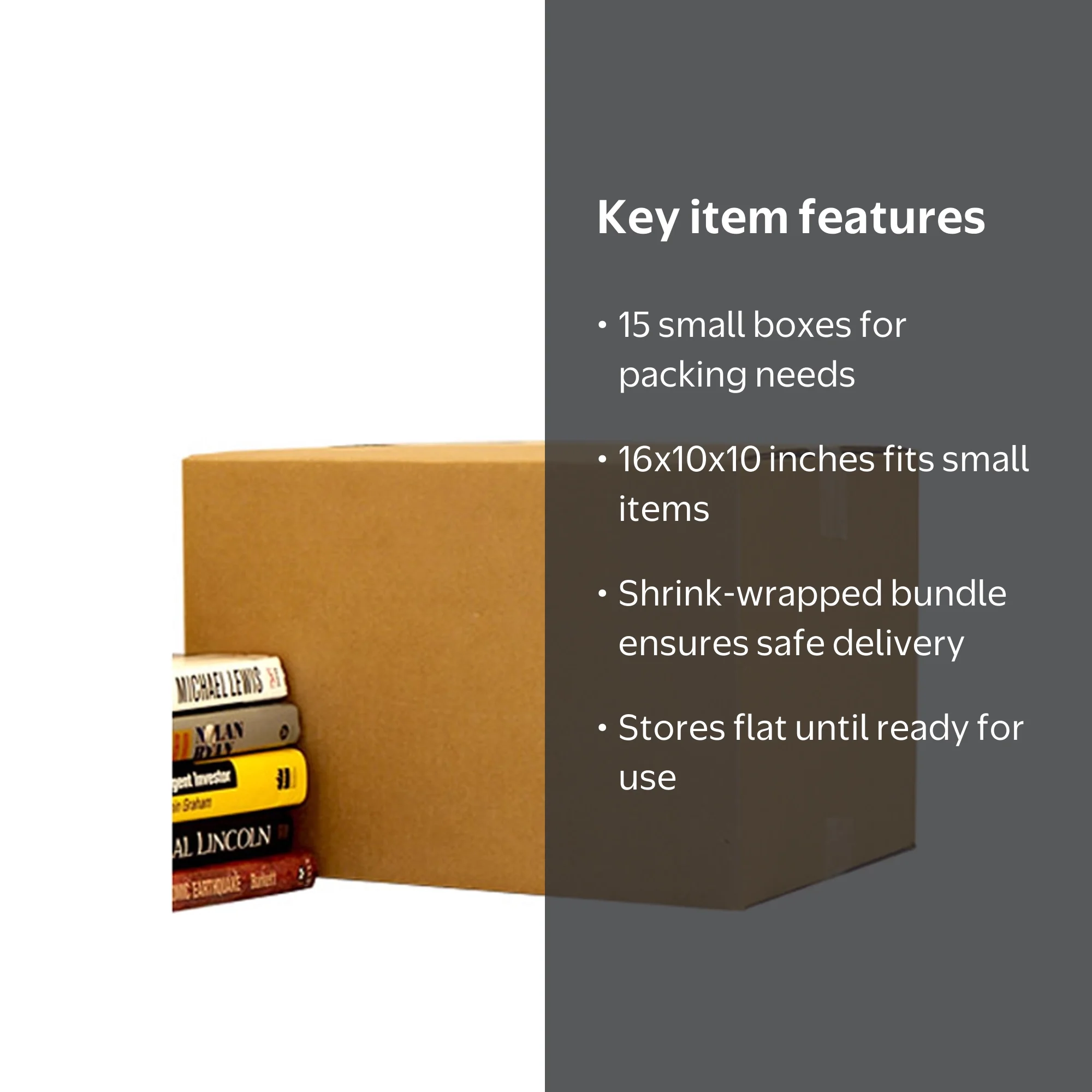 uBoxes 15 Small Moving Boxes - 16x10x10 - Cardboard Box - Walmart.com