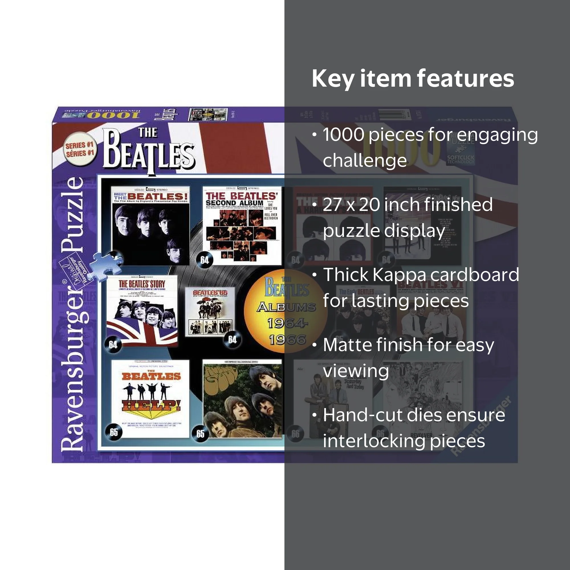 Ravensburger - Beatles - Albums 1964-66 - 1000 Piece Jigsaw Puzzle