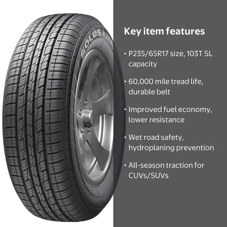 Kumho Brand Eco Solus KL21 All Season Tyre, P235/65R17 103T for