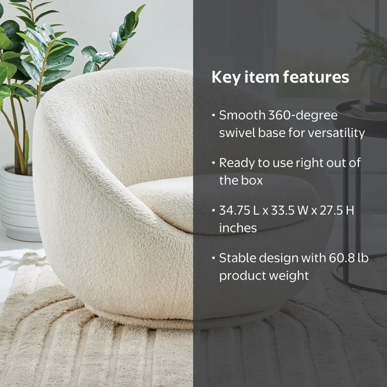 Free Shipping! Better Homes & Gardens Mira Swivel Accent Chair