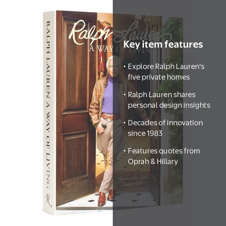 Ralph Lauren, Hardcover Book, a Way of Living: Home, Design