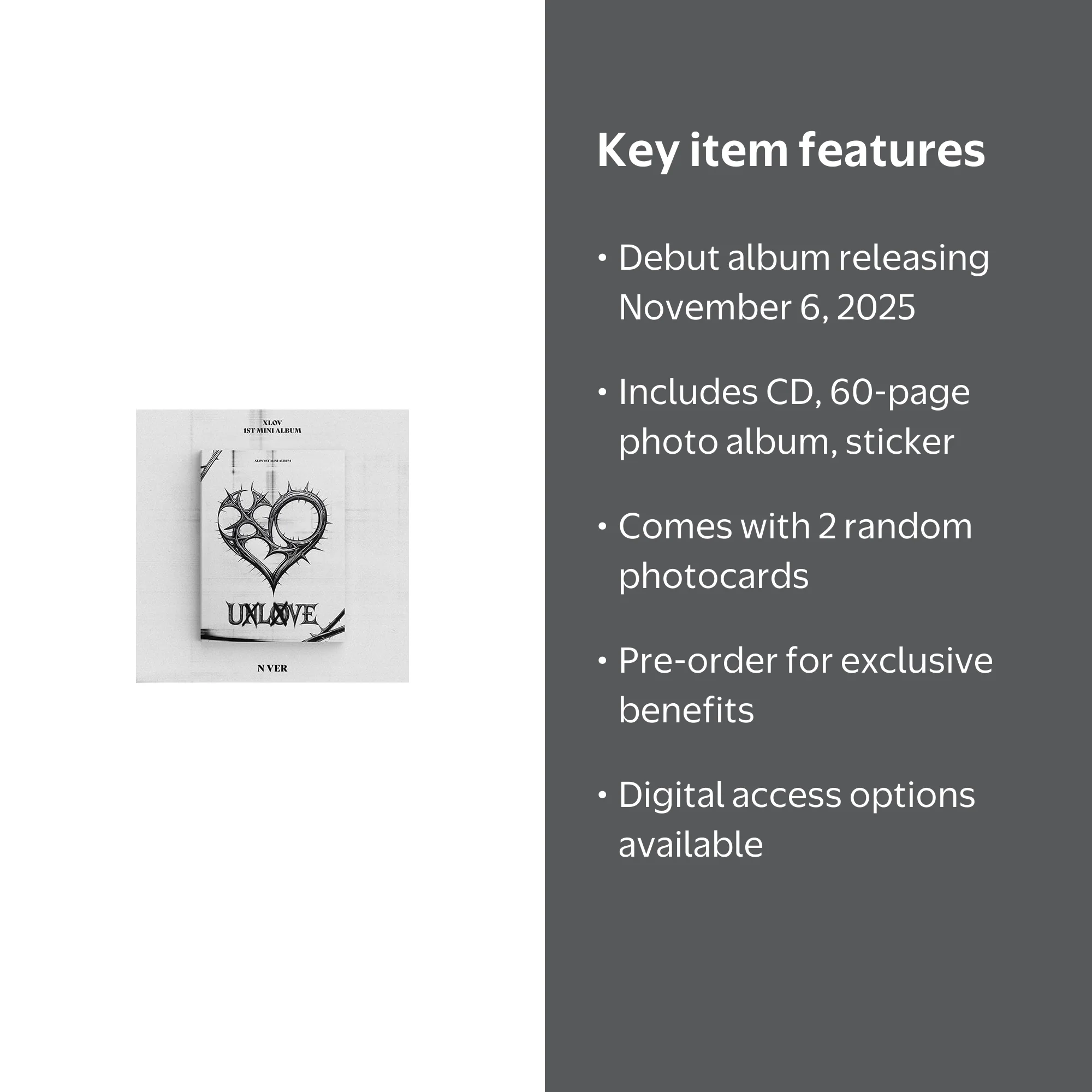 XLOV - [UXLXVE] 1st Mini Album N Version - Walmart.com