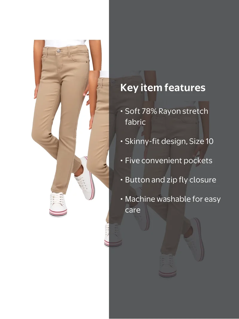 Galaxy by Harvic, Beige Soft Chino Pants, Size 10, 78% Rayon