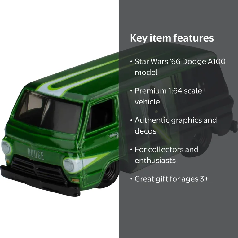Hot Wheels Pop Culture Star Wars '66 Dodge A100 1:64 Scale Toy Car