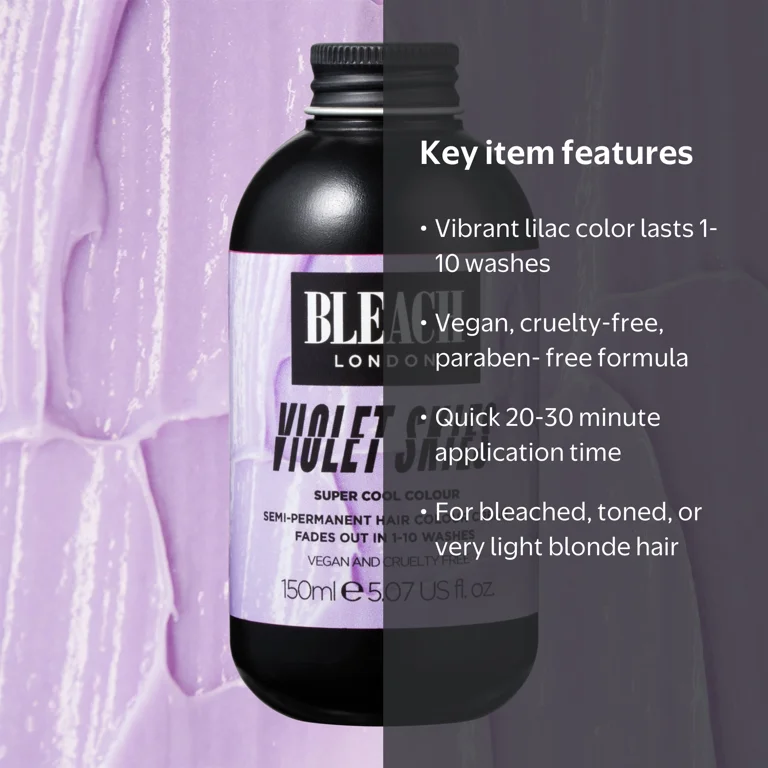 Bleach London Super Cool Color Semi-Permanent Hair Color Cream