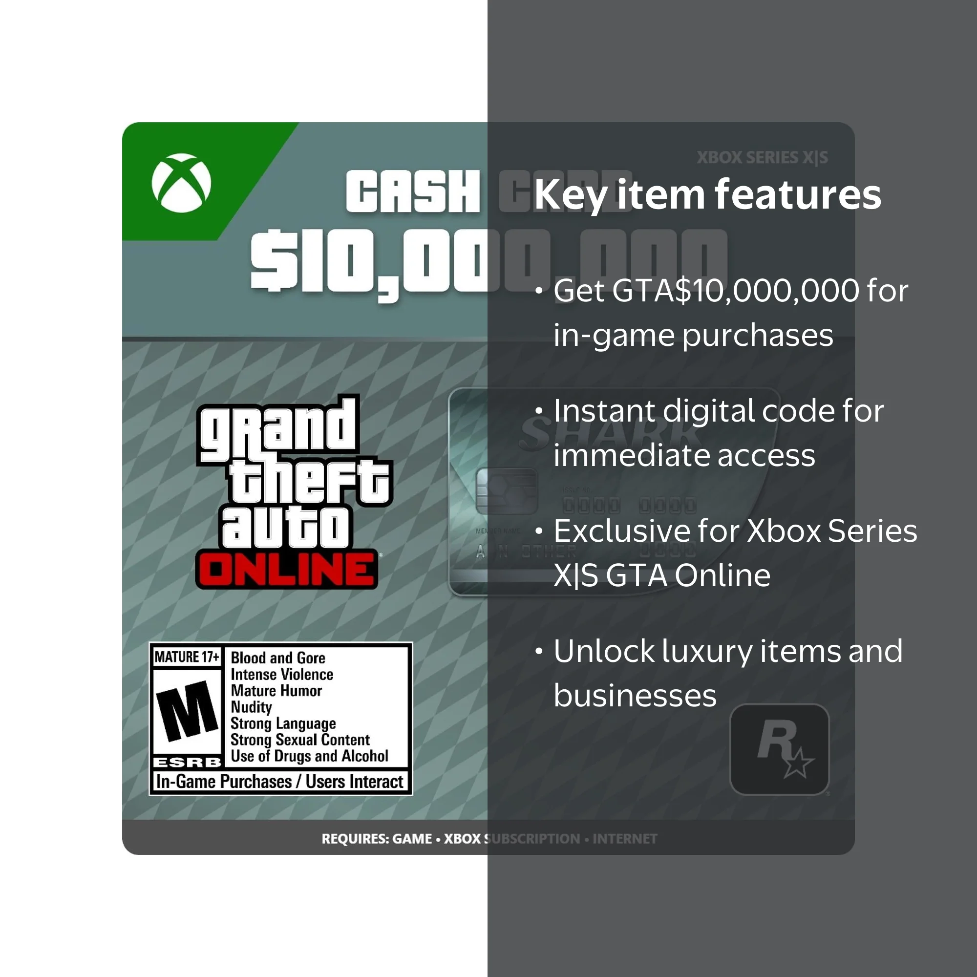 Gta Dollars Gta Shark Cards Xbox One Megalodon Megalodon Shark Buy Shark Cards Xbox One Gta Dollars Gta V Xbox One  Megalodon Shark Card Grand Theft Auto V