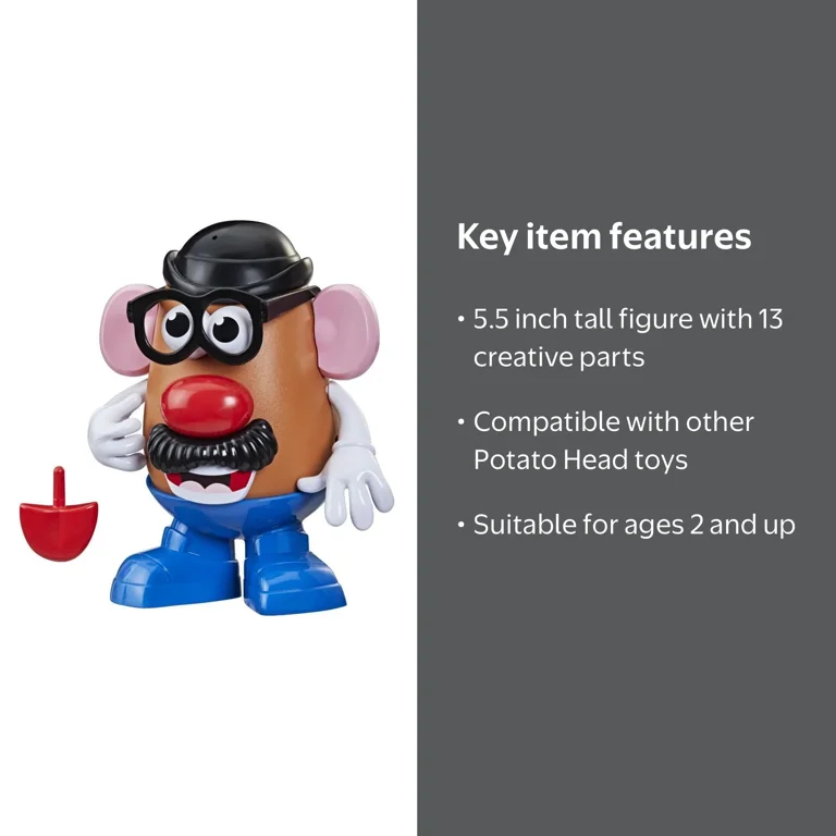 Mr. Potato Head Classic Toy Set for Kids Ages 2+, Includes 13