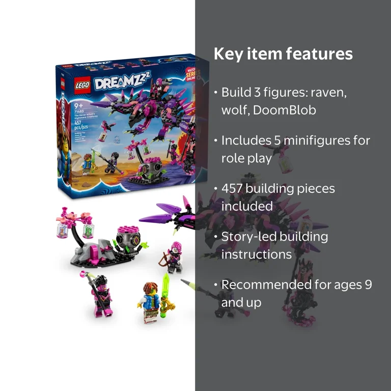 LEGO DREAMZzz The Never Witch‚Äôs Nightmare Creatures Kids' Toy