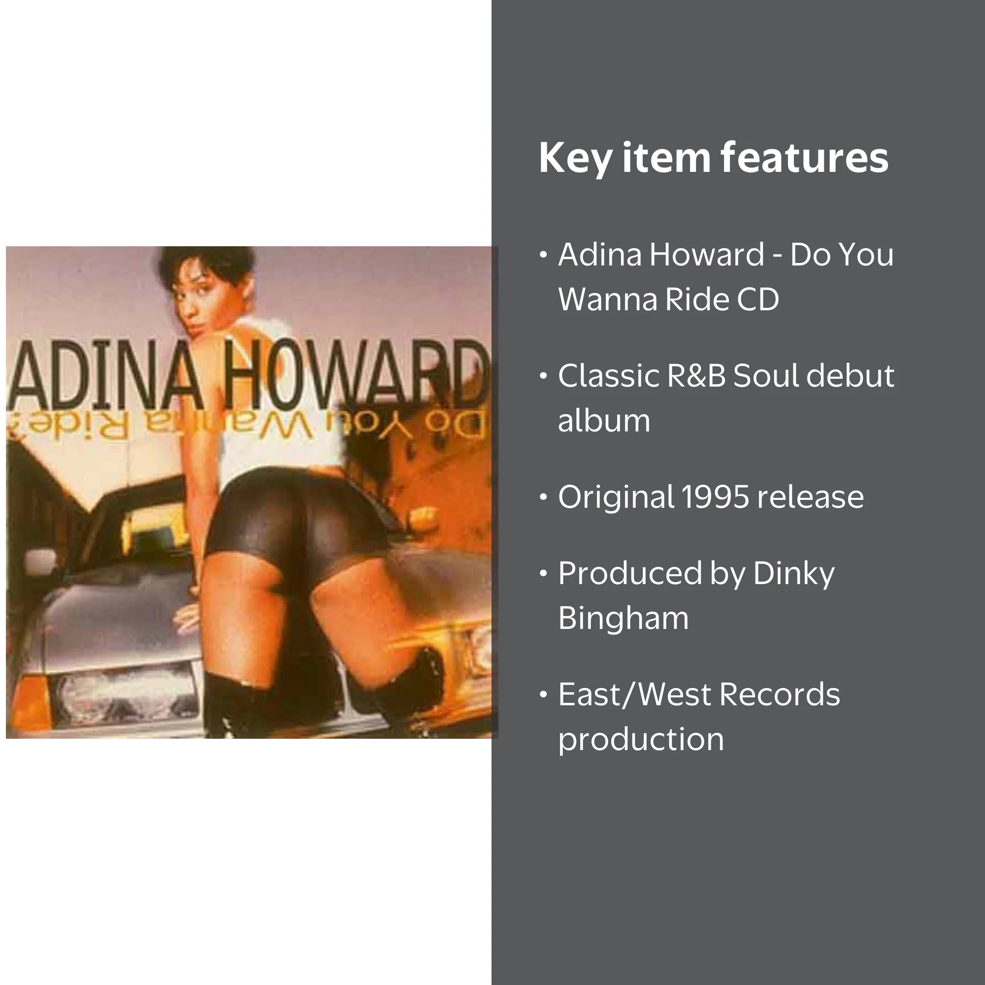 Adina Howard - Do You Wanna Ride - Music & Performance - CD
