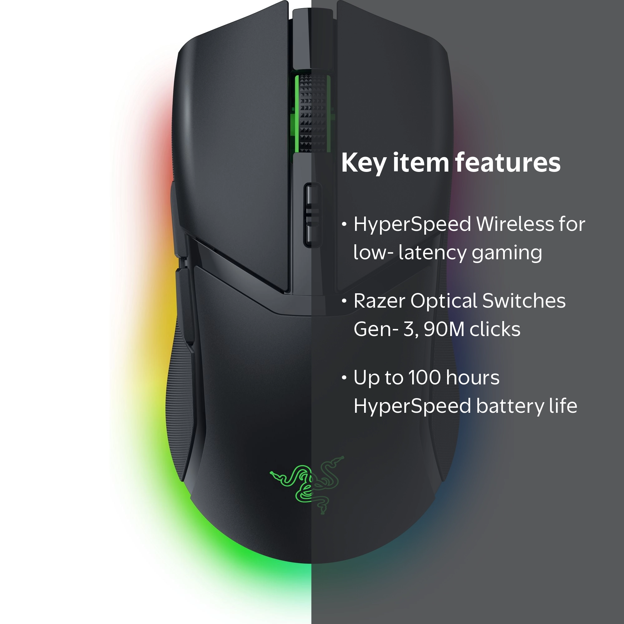 Razer Cobra Pro Wireless Gaming Mouse, Customizable Controls, RGB