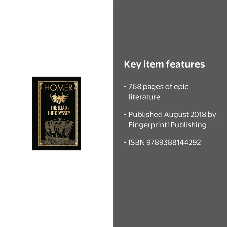 Fingerprint, The Iliad & the Odyssey Hardbound Edition, 768 pages